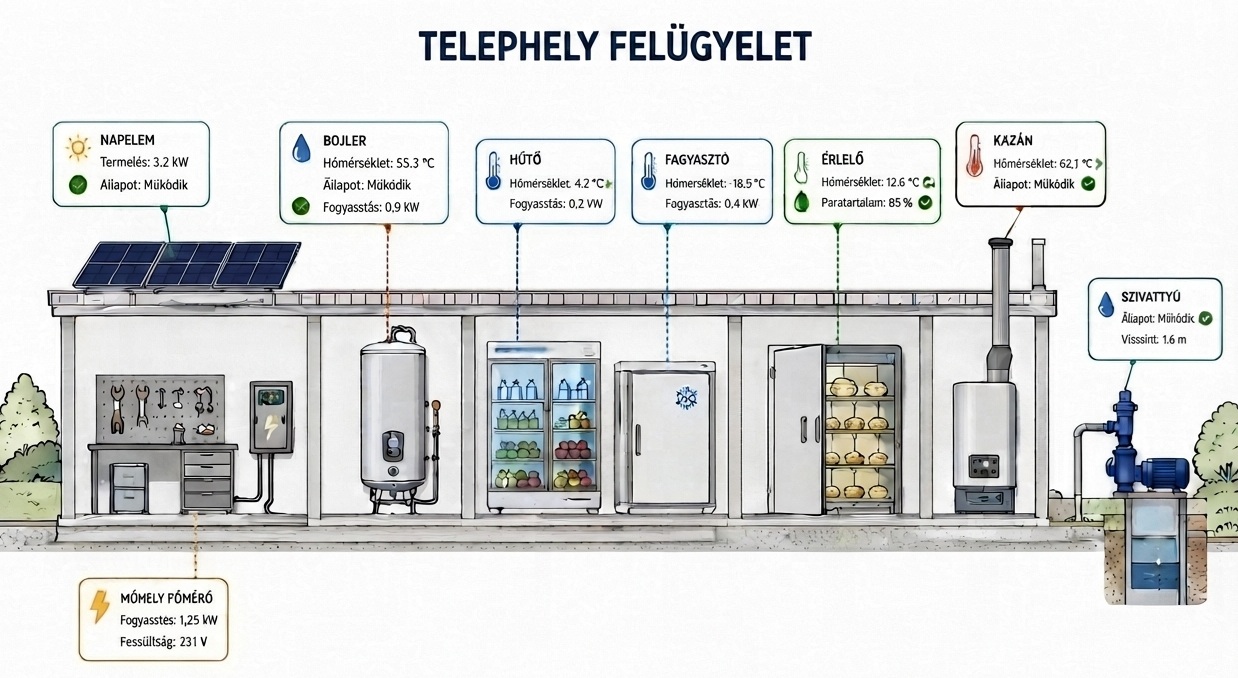 Telephely felügyelet